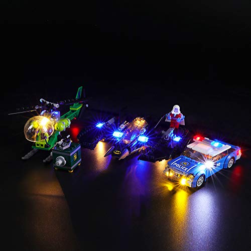 BRIKSMAX Kit de Iluminación Led para Lego Batman y el Asalto de Enigma,Compatible con Ladrillos de Construcción Lego Modelo 76120, Juego de Legos no Incluido