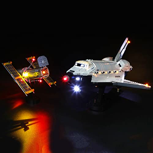 BRIKSMAX Kit de iluminación LED para Lego Creator Expert Transbordador Espacial Discovery de la NASA - Compatible con Lego 10283 Building Blocks Model- No incluir el Conjunto de Lego