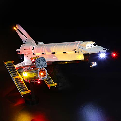 BRIKSMAX Kit de iluminación LED para Lego Creator Expert Transbordador Espacial Discovery de la NASA - Compatible con Lego 10283 Building Blocks Model- No incluir el Conjunto de Lego