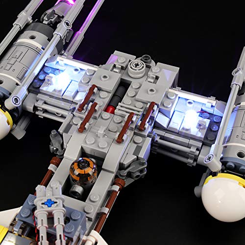 BRIKSMAX Kit de Iluminación Led para Lego Star Wars Y-Wing Starfighter, Compatible con Ladrillos de Construcción Lego Modelo 75172, Juego de Legos no Incluido