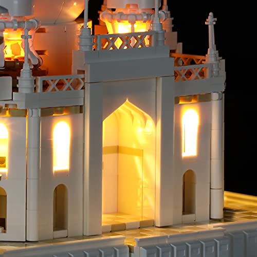 BRIKSMAX Kit di illuminazione a led per Lego Architecture Taj Mahal - Compatibile con Lego 21056 Modello di blocchi predefiniti- Non includere il Set Lego