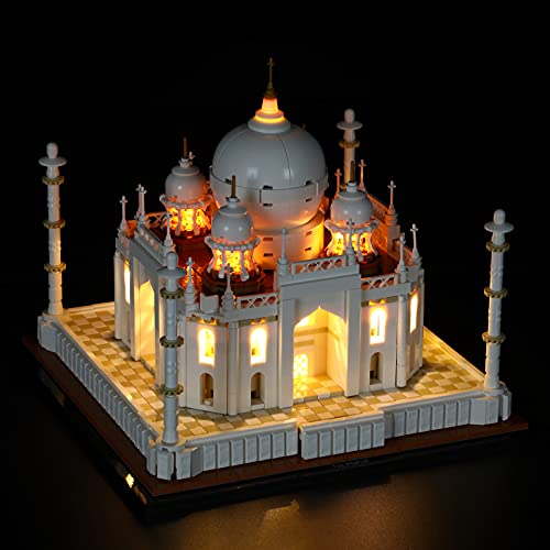 BRIKSMAX Kit di illuminazione a led per Lego Architecture Taj Mahal - Compatibile con Lego 21056 Modello di blocchi predefiniti- Non includere il Set Lego