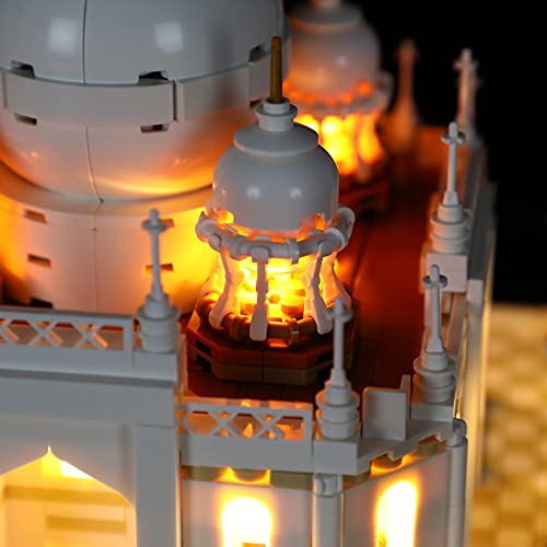 BRIKSMAX Kit di illuminazione a led per Lego Architecture Taj Mahal - Compatibile con Lego 21056 Modello di blocchi predefiniti- Non includere il Set Lego