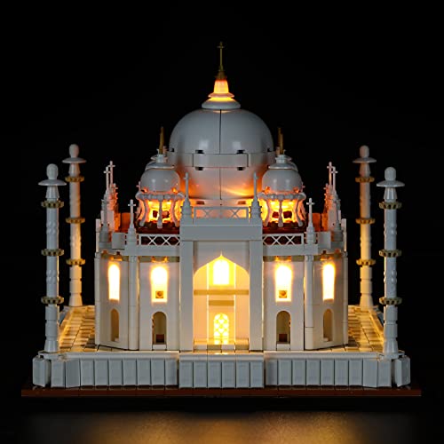 BRIKSMAX Kit di illuminazione a led per Lego Architecture Taj Mahal - Compatibile con Lego 21056 Modello di blocchi predefiniti- Non includere il Set Lego