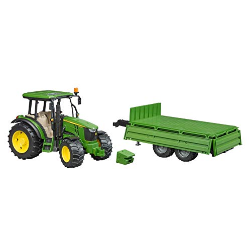 Bruder - Tractor John Deere 5115n con remolque