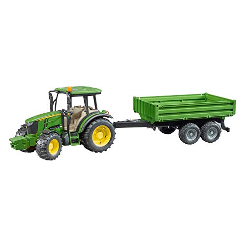 Bruder - Tractor John Deere 5115n con remolque