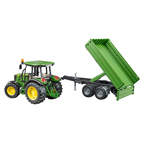 Bruder - Tractor John Deere 5115n con remolque