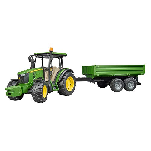 Bruder - Tractor John Deere 5115n con remolque