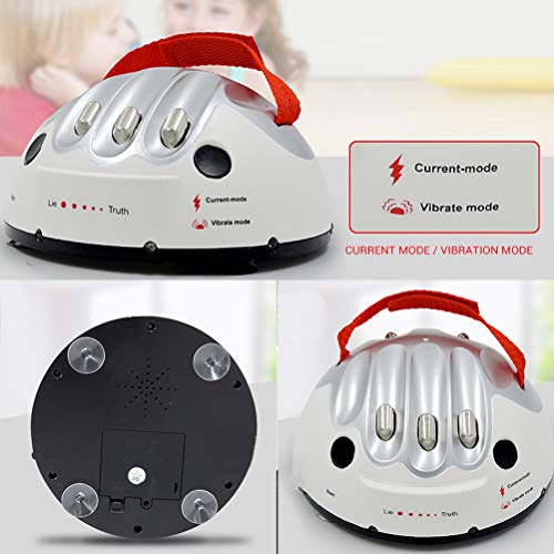 BSTQC juego cerebral, Mini detector de mentira ajustable polígrafo choque eléctrico juguete divertido juego de mesa