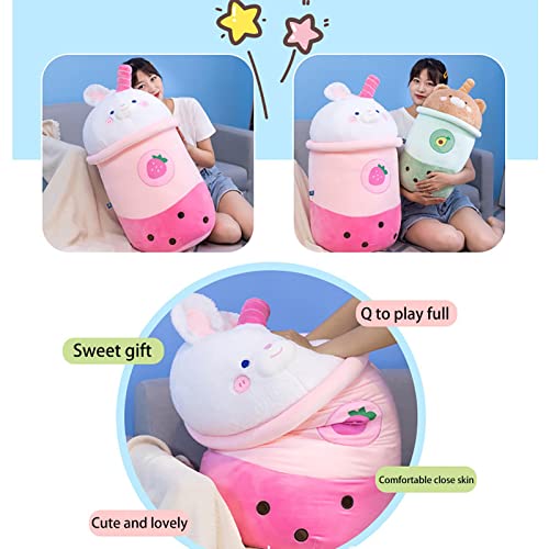 Bubble Tea Plush Pillow, Milk Tea Plushie Adorable Cuddle Cuddle Toy, Descompresión de tela agradable para la piel Lindo Boba Tea Plush Stuffed Toy para bebés, niños, niños pequeños, niñas, adultos