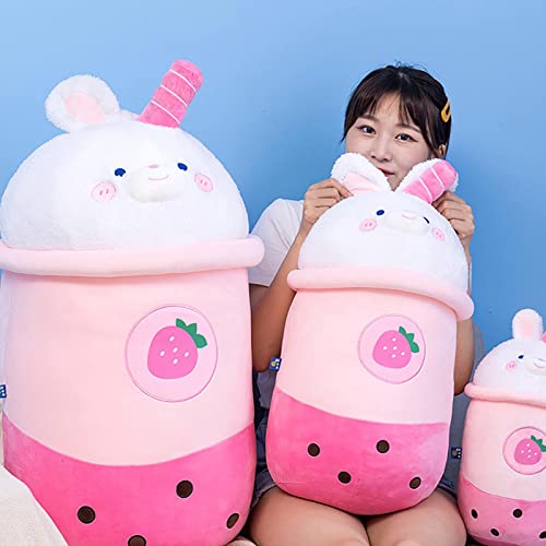 Bubble Tea Plush Pillow, Milk Tea Plushie Adorable Cuddle Cuddle Toy, Descompresión de tela agradable para la piel Lindo Boba Tea Plush Stuffed Toy para bebés, niños, niños pequeños, niñas, adultos