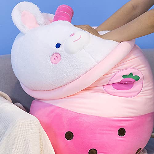 Bubble Tea Plush Pillow, Milk Tea Plushie Adorable Cuddle Cuddle Toy, Descompresión de tela agradable para la piel Lindo Boba Tea Plush Stuffed Toy para bebés, niños, niños pequeños, niñas, adultos