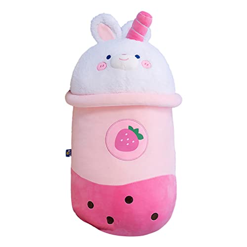 Bubble Tea Plush Pillow, Milk Tea Plushie Adorable Cuddle Cuddle Toy, Descompresión de tela agradable para la piel Lindo Boba Tea Plush Stuffed Toy para bebés, niños, niños pequeños, niñas, adultos