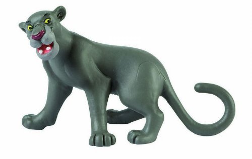 Bullyland 12377 - Figura de Juego, El Libro de la Selva de Walt Disney, Baghira, Aprox. 5,5 cm de Altura, Figura Pintada a Mano, sin PVC, para Que los niños jueguen con la imaginación