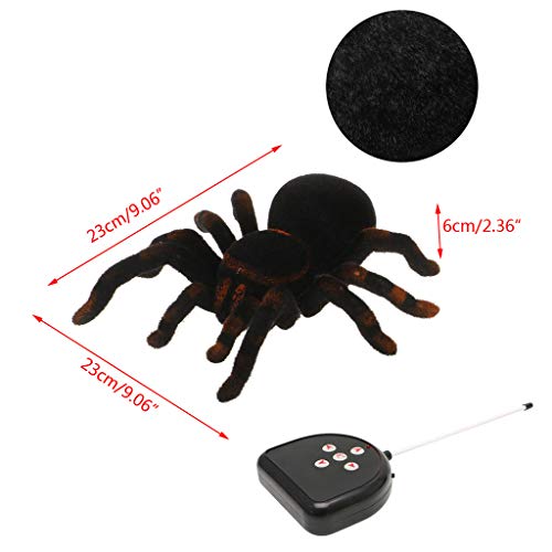 Buwei Control Remoto Soft Scary Plush Creepy Spider Infrarrojos RC Tarantula Kid Gift Toy