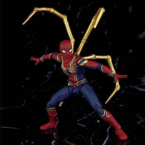 Byx- Avengers Infinity War Iron Spider 15cm BJD Spiderman Super Hero Figura Modelo Juguetes para niños @