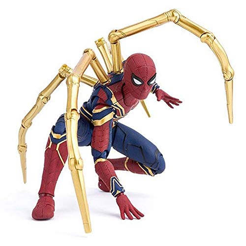 Byx- Avengers Infinity War Iron Spider 15cm BJD Spiderman Super Hero Figura Modelo Juguetes para niños @