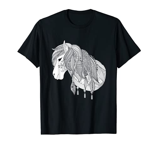 Caballo para colorear y pintar regalo para niños Camiseta