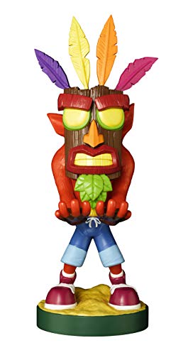 Cable guy Aku Crash Bandicoot, soporte de sujeción o carga para mando de consola y/o smartphone de tu personaje favorito con licencia de Activision. Producto con licencia oficial. Exquisite Gaming