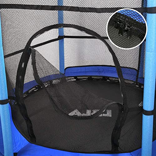 Cama elástica para niños, diámetro de 140 cm, para interior y exterior, trampolín de jardín con red de seguridad, asa, fitness para niños, niñas a partir de 3, 4, 5, 6 años