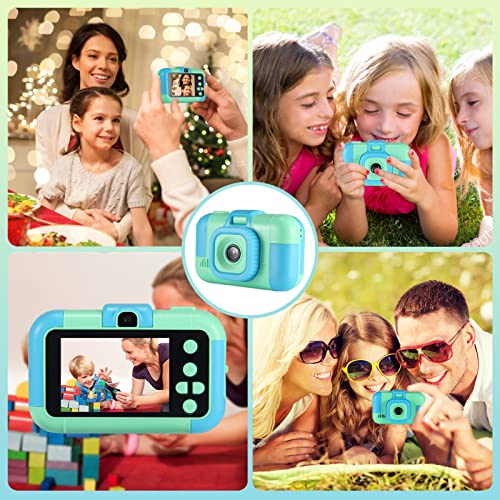 Cámara digital infantil OMWay de 2,4 pulgadas, pantalla grande HD 1080P, cámara de vídeo de 20 MP, cámara de fotos de juguete para niños de 3 a 10 años, regalo de Navidad o de cumpleaños, color azul