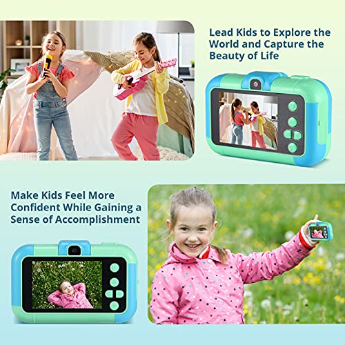 Cámara digital infantil OMWay de 2,4 pulgadas, pantalla grande HD 1080P, cámara de vídeo de 20 MP, cámara de fotos de juguete para niños de 3 a 10 años, regalo de Navidad o de cumpleaños, color azul