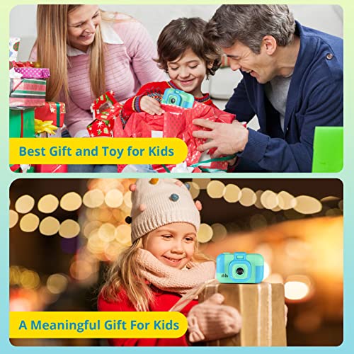 Cámara digital infantil OMWay de 2,4 pulgadas, pantalla grande HD 1080P, cámara de vídeo de 20 MP, cámara de fotos de juguete para niños de 3 a 10 años, regalo de Navidad o de cumpleaños, color azul