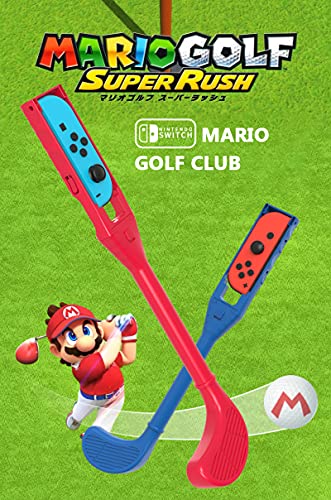 Cambia Palos de Golf Mario Golf Super Racing NS Joycon Control de Juegos Empuñaduras para Nintendo Switch Console Accesorios