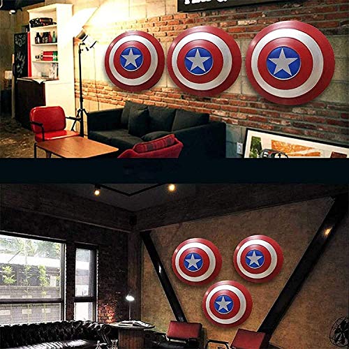 Captain America Shield Metal 75 Aniversario 1: 1 Versión De Películas Marvel Avengers Props Playing Super Herodeo Props Shield Tamaño Adulto 47cm