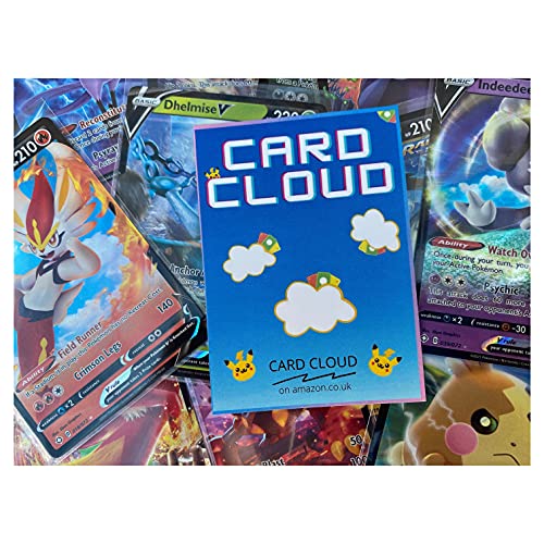 Card Cloud Pokemon Mega paquete de lata con 80 tarjetas de Pokemon – 1 x refuerzo sellado, 1 x tarjeta ultra rara – 1 x Pokemon Coin