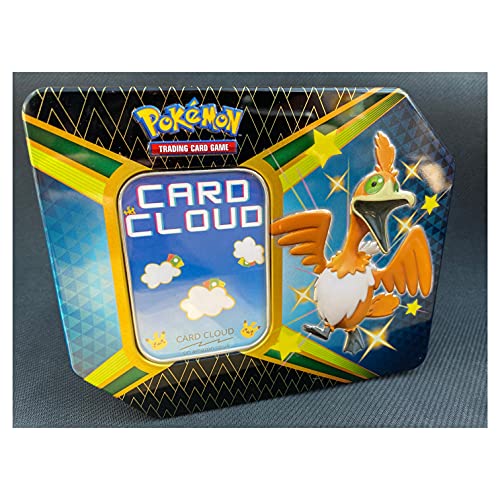 Card Cloud Pokemon Mega paquete de lata con 80 tarjetas de Pokemon – 1 x refuerzo sellado, 1 x tarjeta ultra rara – 1 x Pokemon Coin