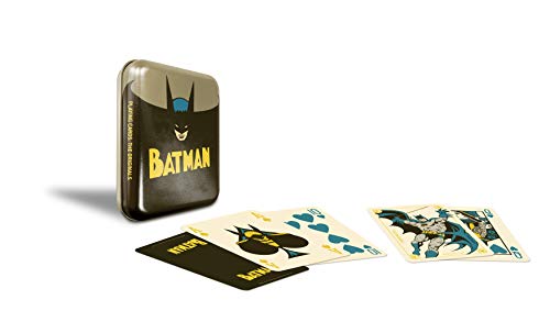 Cartamundi DC Comics Batman - Juego de Cartas en Lata Retro en Relieve, Metal