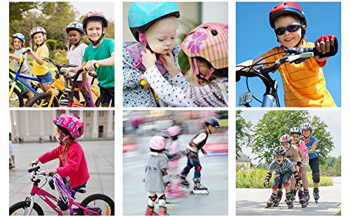 Casco Bicicleta Bebe Helmet Bici Ciclismo para Niño - Cascos para Infantil - Bici Casco para Patinete Ciclismo Montaña BMX Carretera Skate Patines monopatines (S(48-52 cm), Pink Abstract)