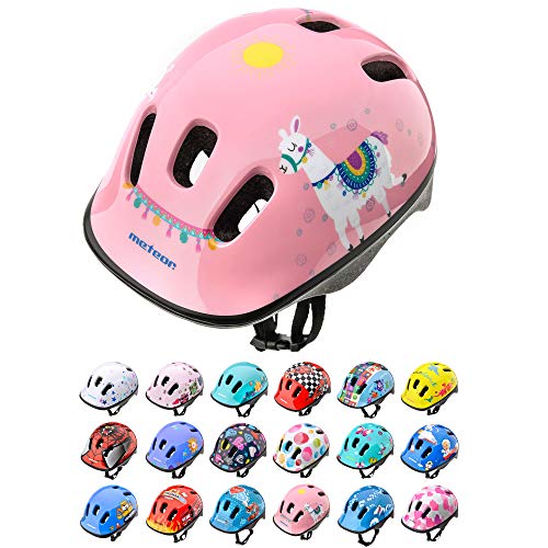 Casco Bicicleta Bebe Helmet Bici Ciclismo para Niño - Cascos para Infantil Bici Helmet para Patinete Ciclismo Montaña BMX Carretera Skate Patines monopatines (S 48-52 cm, Lama)