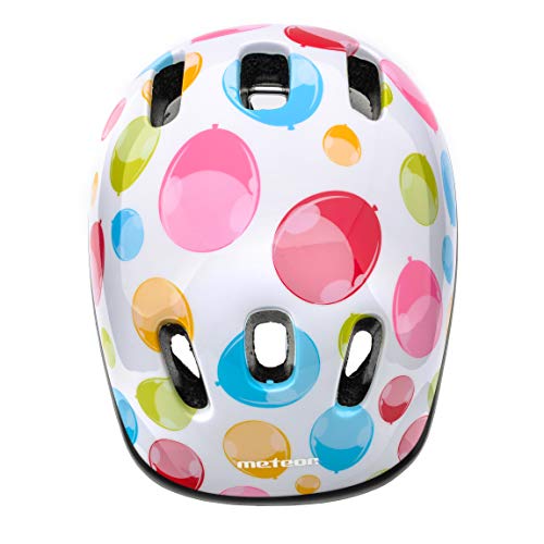 Casco Bicicleta Bebe Helmet Bici Ciclismo para Niño - Cascos para Infantil Bici Helmet para Patinete Ciclismo Montaña BMX Carretera Skate Patines monopatines (XS 44-48 cm, Colour Dots)