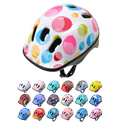 Casco Bicicleta Bebe Helmet Bici Ciclismo para Niño - Cascos para Infantil Bici Helmet para Patinete Ciclismo Montaña BMX Carretera Skate Patines monopatines (XS 44-48 cm, Colour Dots)