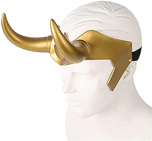 Casco Loki con cuernos para Halloween, disfraz de corona de Loki Thor, accesorios de cosplay para adultos, regalos de Halloween (estilo 2)