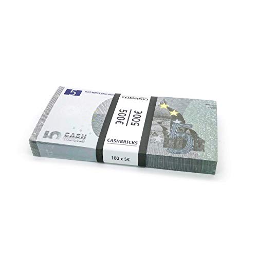 Cashbricks® 100 x €5 Euro Dinero de Juguete