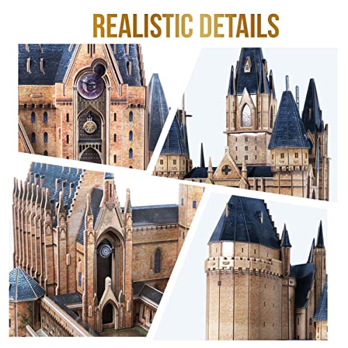 Castillo de Hogwarts XL - Puzzle 3D Harry Potter 2 en 1, Puzzles 3D, Maquetas para Construir Adultos, Regalos para Niños, Decoracion Habitacion, 430 Piezas