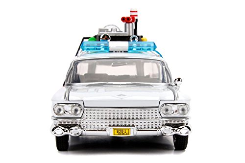 Cazafantasmas - Vehículos Hollywood Rides - Coche ECTO-1 Blanco, 1:24