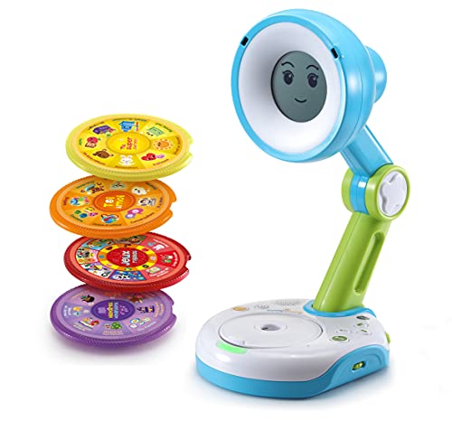 Cefa Toys-Funny Sunny Mi Amiga Interactiva, Cuentahistorias en Forma de Lámpara, Color Azul y Blanco Apto para Niños a Partir de 3 años, (915)