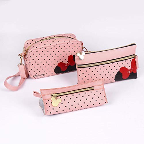 CERDÁ LIFE'S LITTLE MOMENTS, Estuche Plano Alargado Minnie Mouse-Licencia Oficial Disney Niñas, Multicolor, M