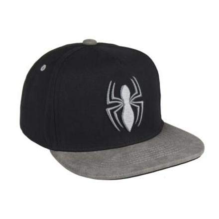 CERDÁ LIFE'S LITTLE MOMENTS Plana Spiderman Gorra de Tenis, Niños, Negro, 52-58 cm