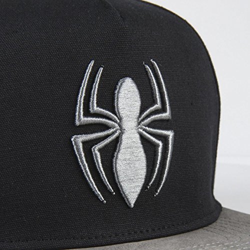 CERDÁ LIFE'S LITTLE MOMENTS Plana Spiderman Gorra de Tenis, Niños, Negro, 52-58 cm