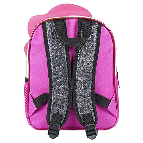 Cerdá - Mochila Infantil Metalizada Brillante de LoL Surprise de Color Rosa Fucsia - Licencia Oficial LOL Surprise