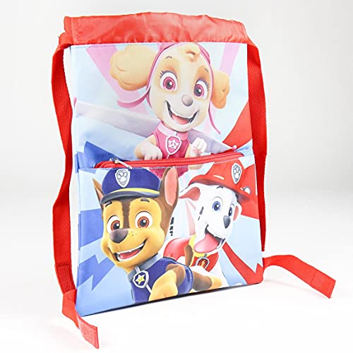 Cerdá, Saquito Guardería de Paw Patrol-Licencia Oficial Nickelodeon Studios Unisex niños, Multicolor, 270X330MM