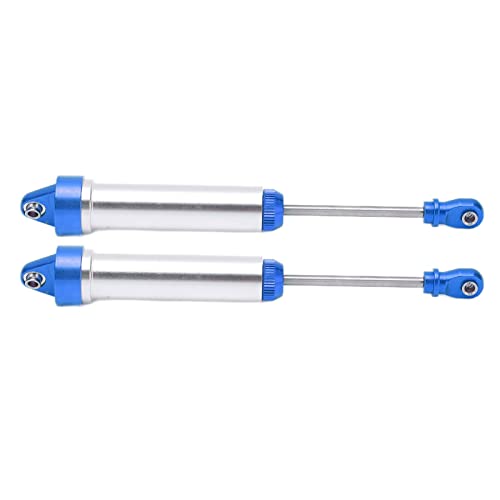 Cerlingwee Amortiguador de Choque RC 1/7, Amortiguador de Choque RC Aleación de Aluminio sin Resorte Amortiguador de Choque de Metal 2PCS para Coches de Control Remoto 1/7(Azul Marino)