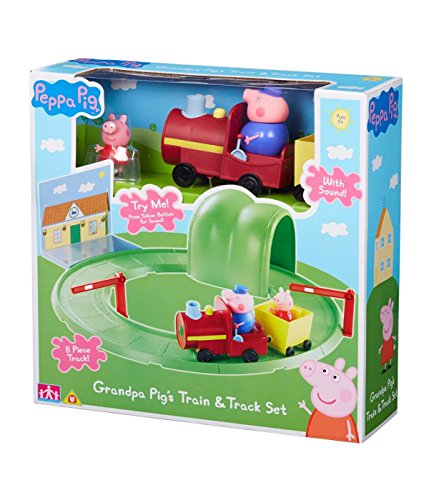 Character Options Peppa Pig Grandpa Pig's Train & Track Set con Sonido