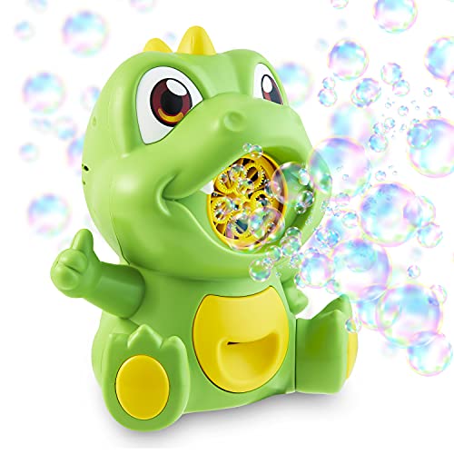 Cheeky Bubbles Maquina De Burbujas para Niños, Bubble Machine de Dinosaurios Juguetes, Maquina De Burbujas Automática, Regalos Cumpleaños Niños