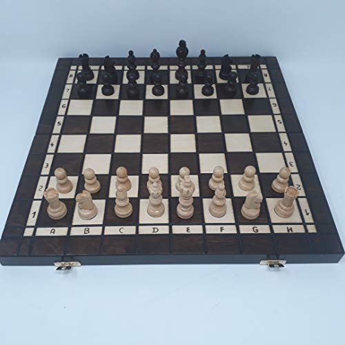 Chessebook - Ajedrez + Damas + Backgammon Tablero de 40 x 40 cm